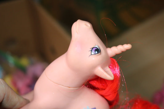 My Little Pony Vintage G1 Skyflier Pink Unicorn Glittery Kites 1984