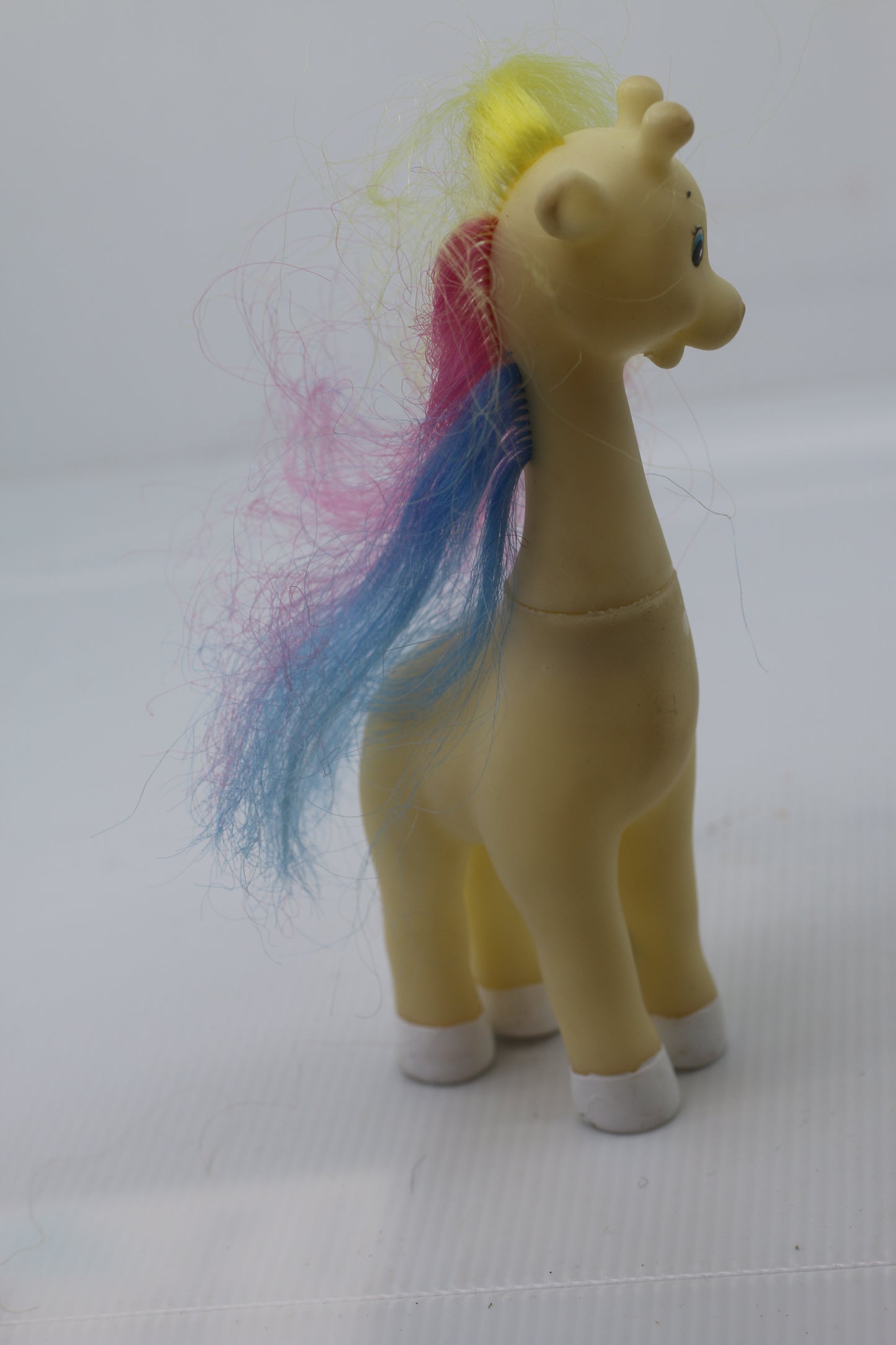 Rare Vintage Soma toys Giraffe W/ Rainbow Hair & Brush My Little Pony Sidekick