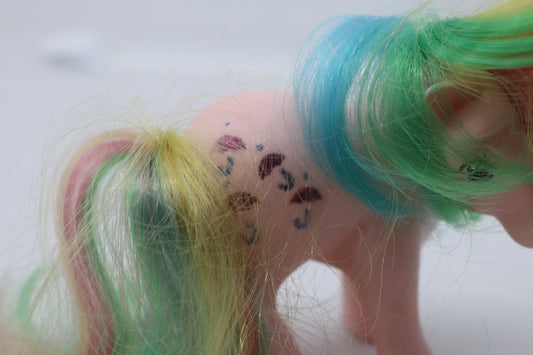 My Little Pony Vintage G1 Parasol Rainbow Glitter Umbrellas Pink 1983 Hasbro