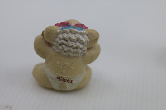 1986 Furskins The Baby Bear Plastic Figurine Vintage Collectable OAA Inc.