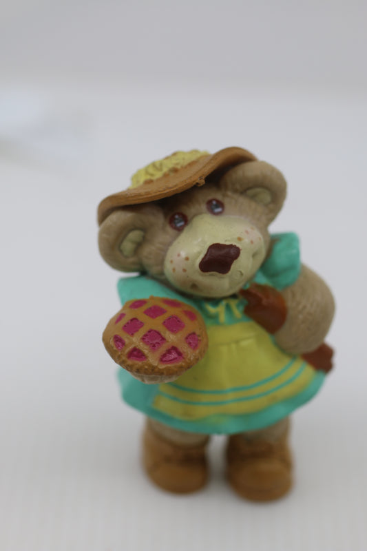 OAA Inc Vintage 1986 Furskins Baker Bear PVC Figurine Vintage Collectible