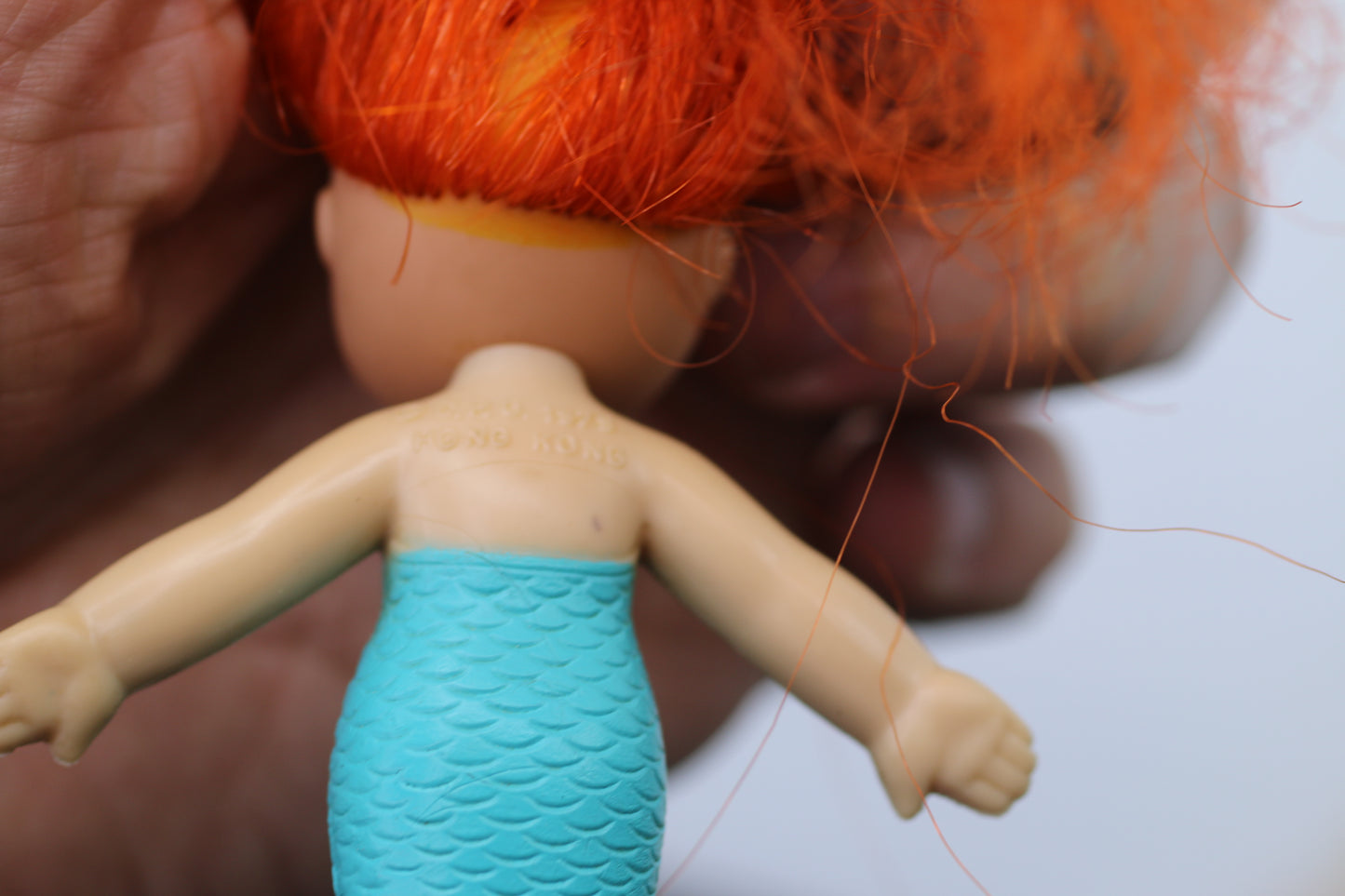 VINTAGE SEA WEES CORAL N' BABY CORKIE DOLLS WITH COMB,1979.MERMAIDS