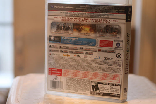 Assassin's Creed III PS3 (Sony PlayStation 3, 2012) Complete With Manual