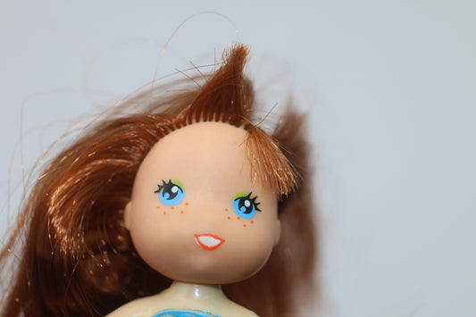 Vintage 80s Kenner Sea Wees Merry Blue Mermaid Auburn Hair