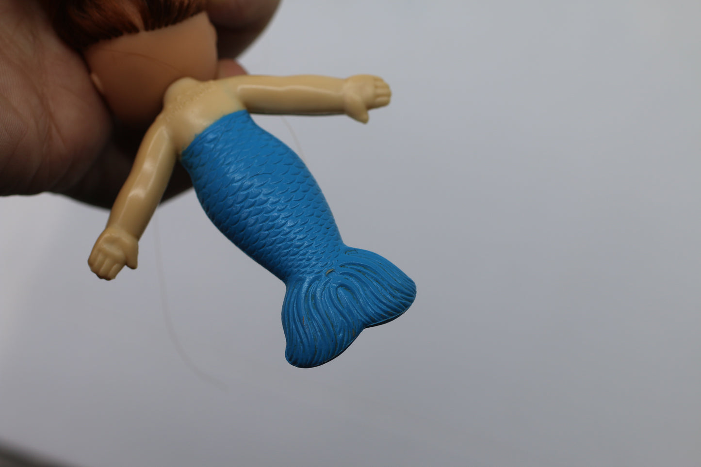 Vintage 80s Kenner Sea Wees Merry Blue Mermaid Auburn Hair