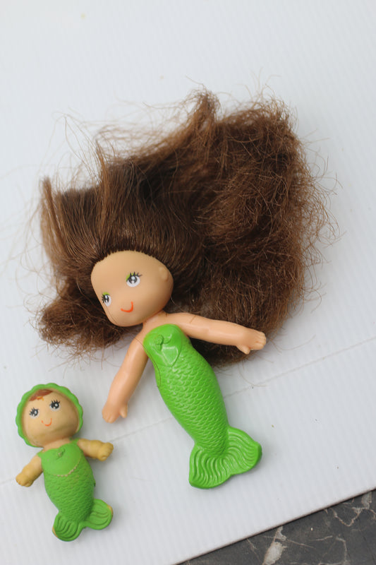 Vintage Kenner Sea Wees Shelly & Baby Sprite 1979