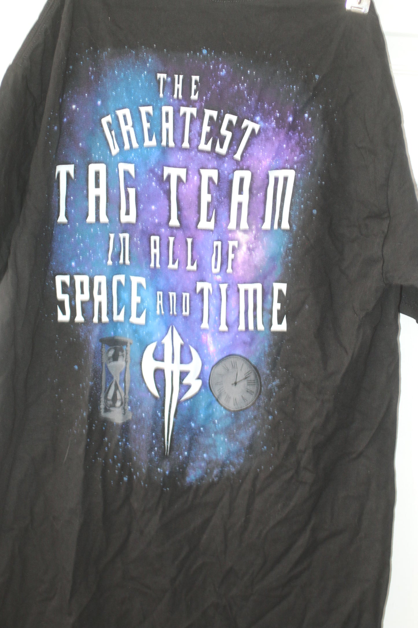 WWE Authentic T-Shirt “The Greatest Tag Team in All of Space and Time” Size M