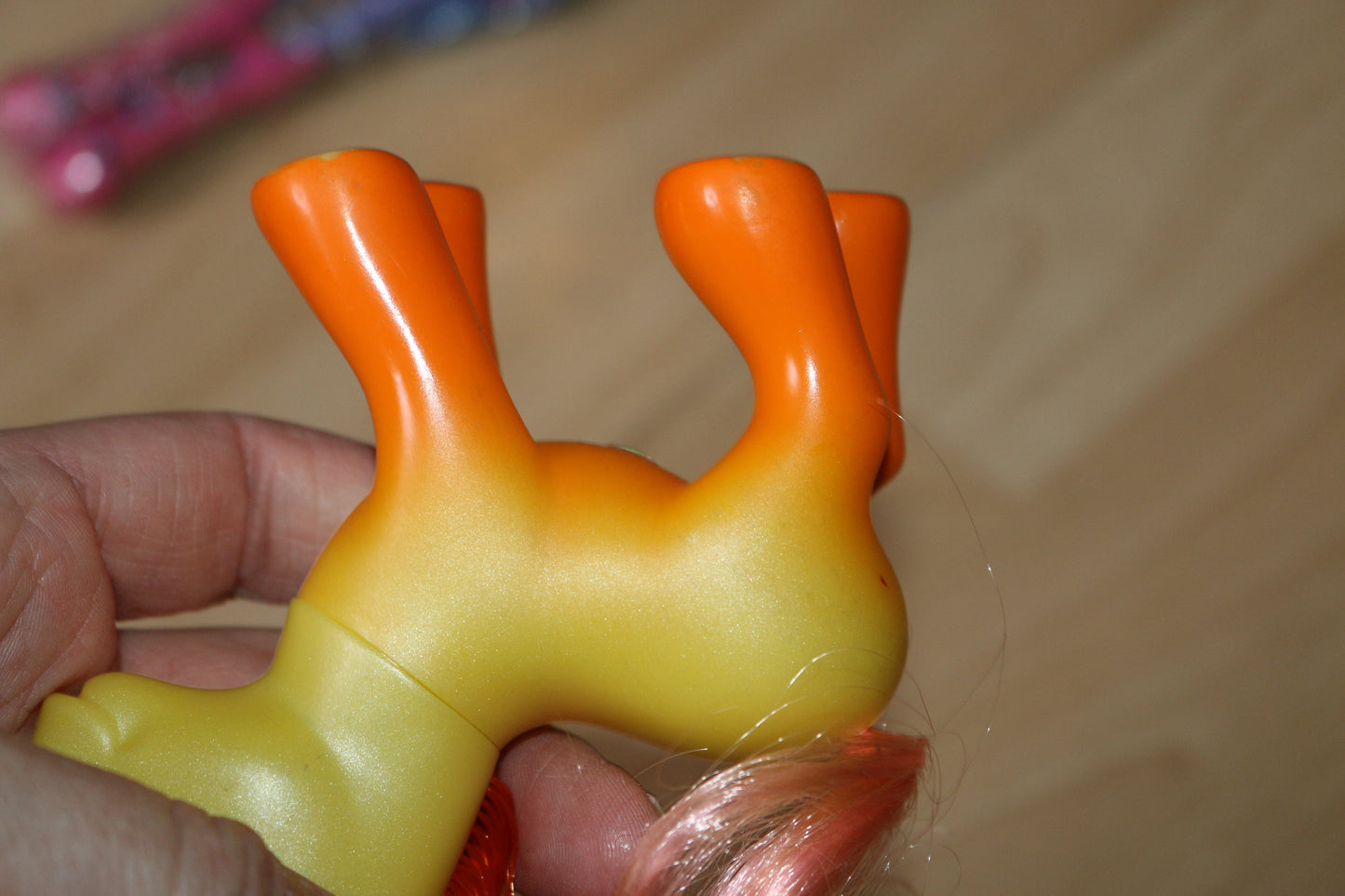 2005 Yellow And Orange My Little Pony Morning Glory Flower,Cascade Singing Bird