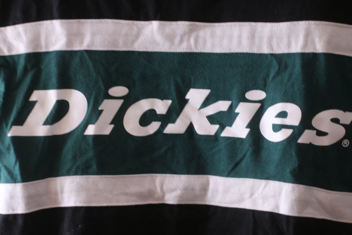 Dickies t-shirt, Size medium , Black & Green with classic logo