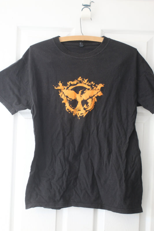 Hunger Games La Révolte Part 1 Women’s T-Shirt Medium Black French Promo