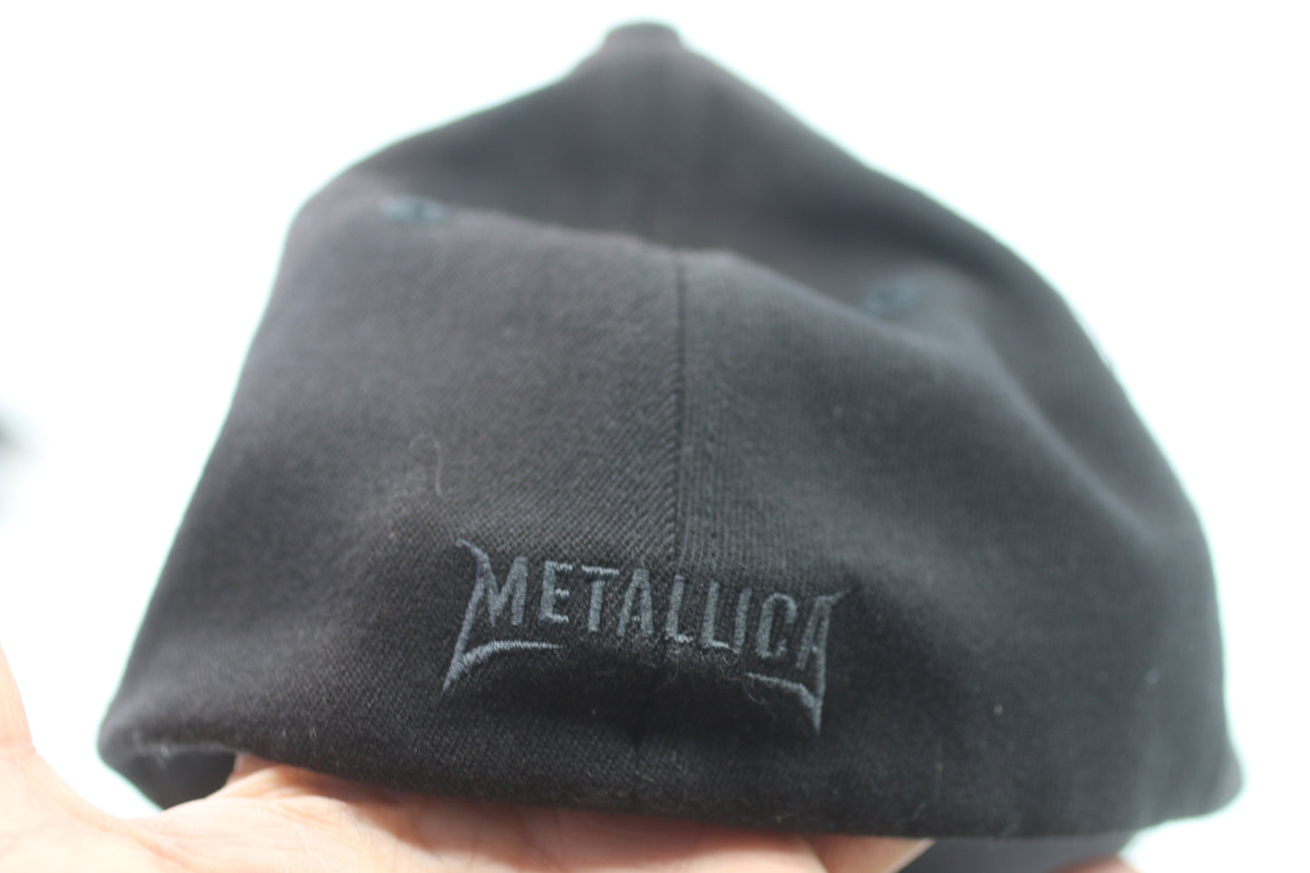Metallica Official Bio-Domes Fitted Cap w/ Metal Logo Badge Black Hat