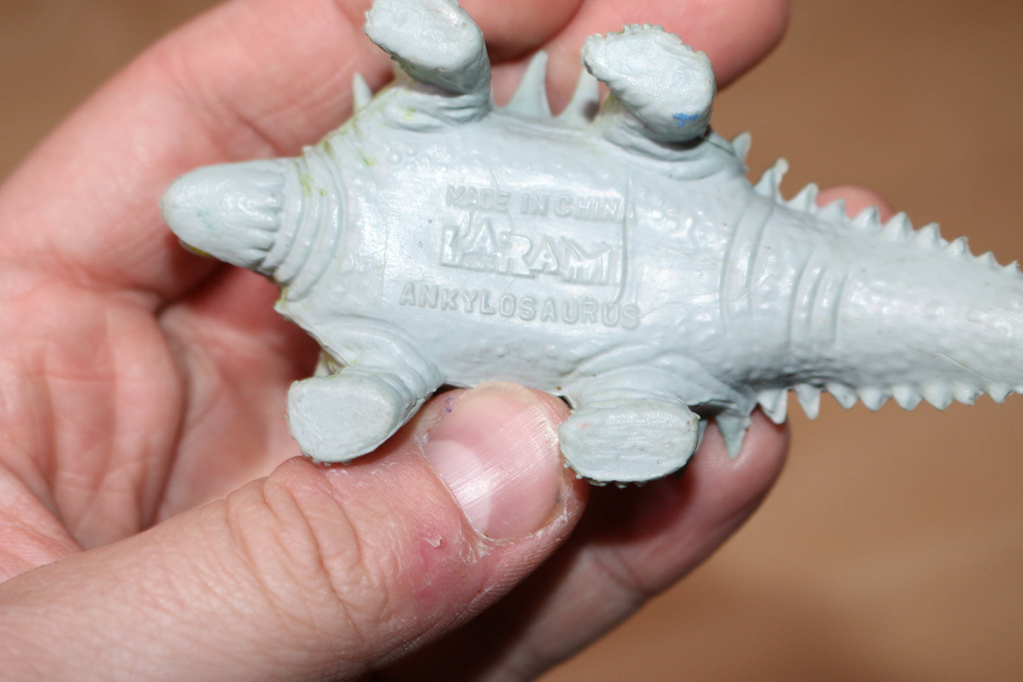 Vintage Larami Plastic Dinosaur Dino - Ankylosaurus Toy Figure C156