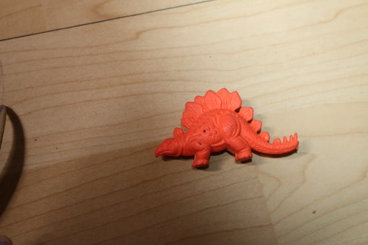 Miniature Ajax Stegasaurus In Orange Plastic