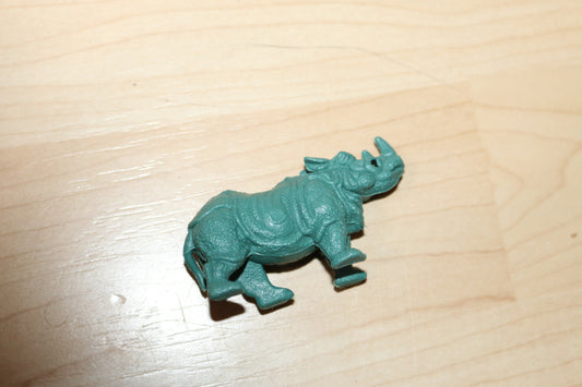 Vintage Rhinoceros Rhino Toy Action Figure Figurine 2" Long X 1.2" Tall