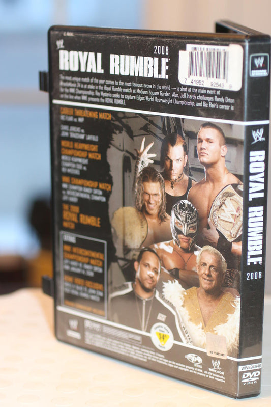 WWE - Royal Rumble 2008 (DVD, 2008) Flair Jericho Edge Mysterio