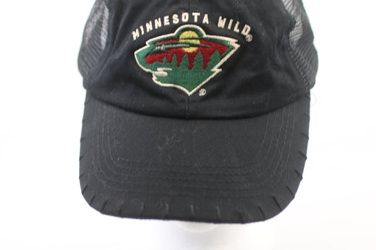 Minnesota Wild NHL Trucker Hat Black Mesh Coors Light Snapback Cap