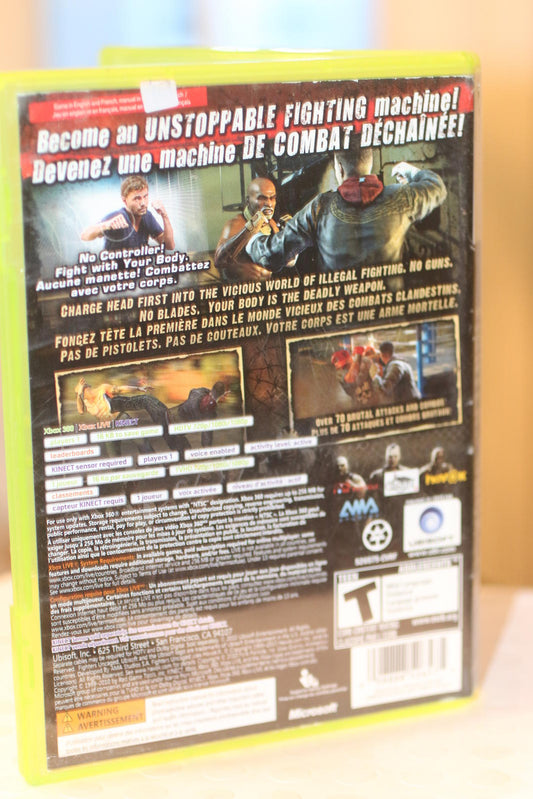 Fighters Uncaged Xbox 360 Kinect Video Game