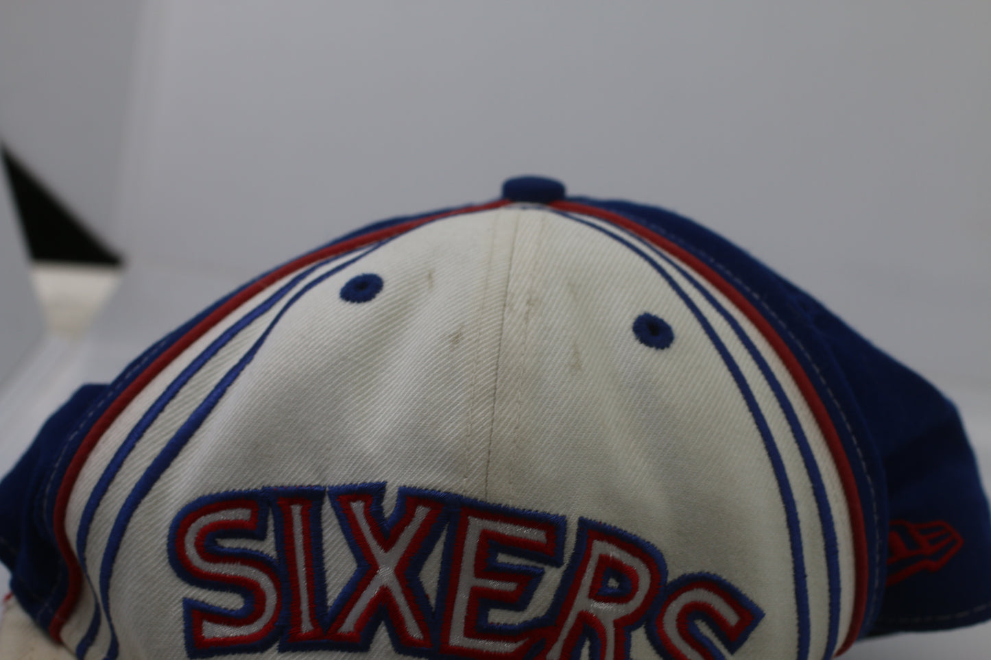 Vintage Philadelphia 76ers Sixers New Era Hardwood Classics Cap Sun Faded