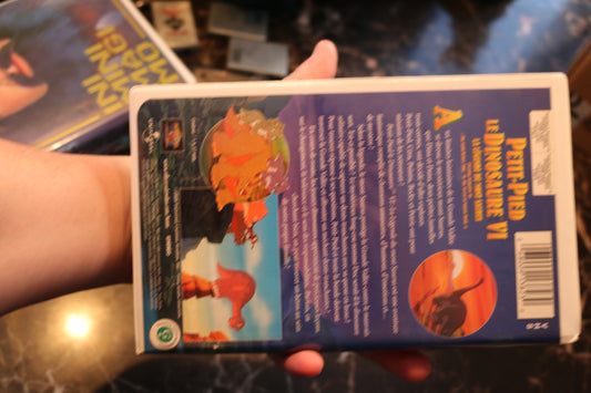 Vhs Petit-Pied Le Dinosaure Vi - La Légende Du Mont Saurus French Francais