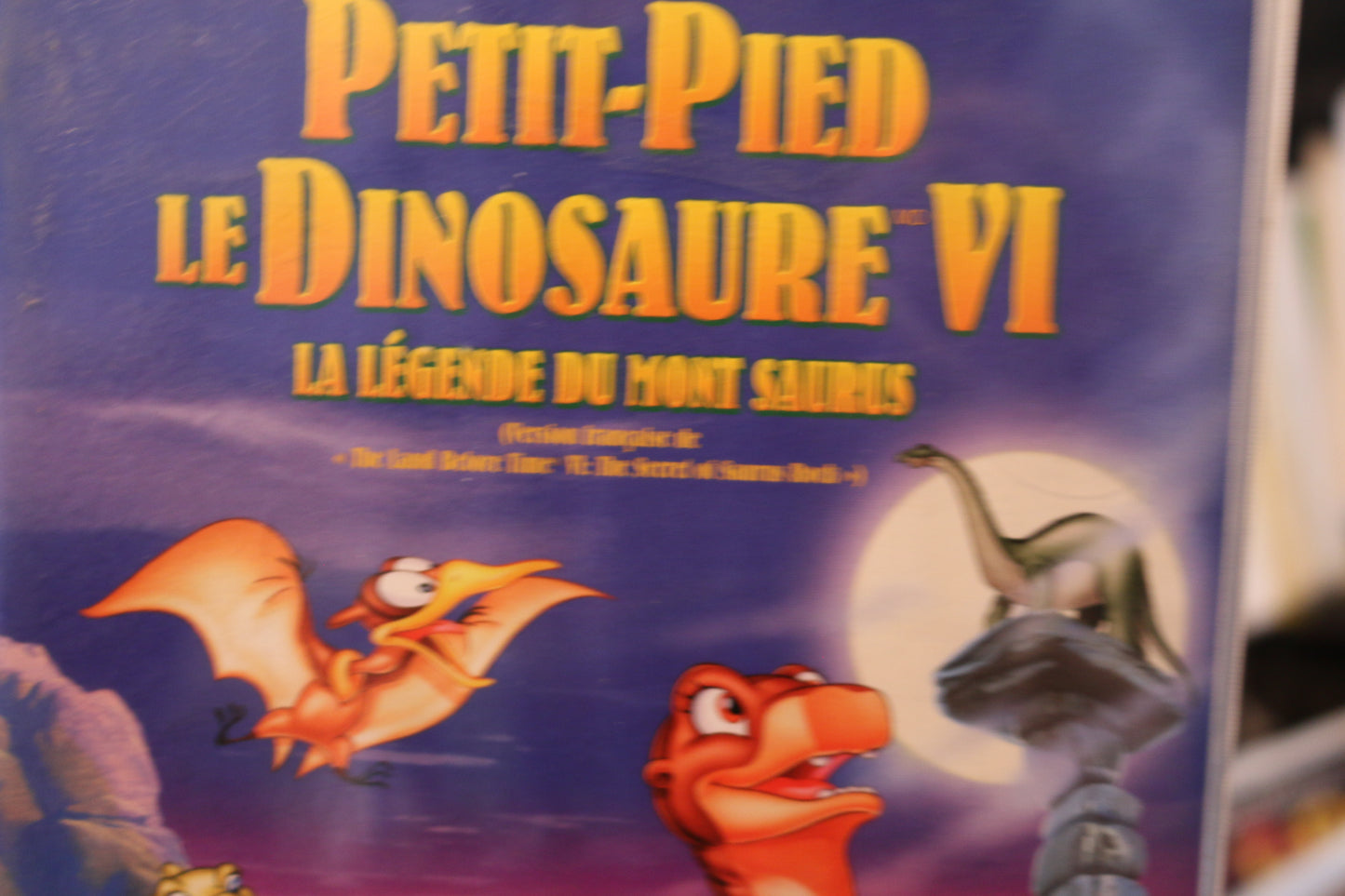 Vhs Petit-Pied Le Dinosaure Vi - La Légende Du Mont Saurus French Francais