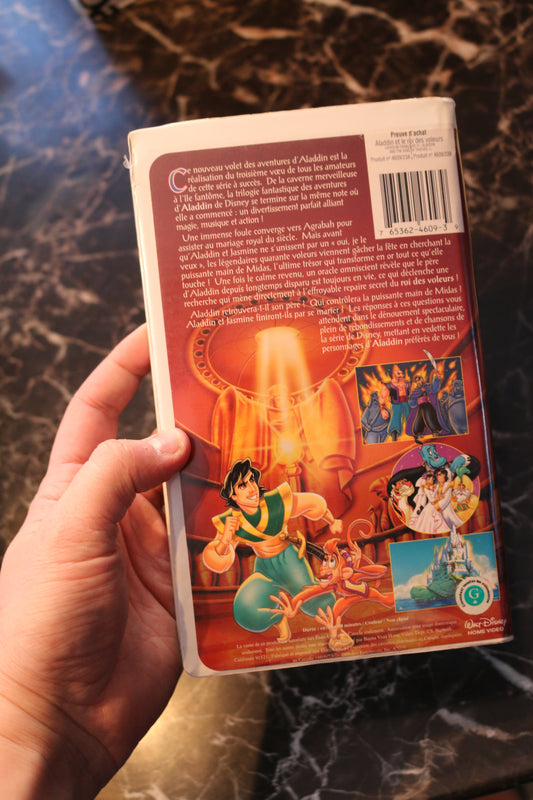 Vhs Walt Disney Aladdin Et Les Roi Des Voleurs Francais French Video Cassette