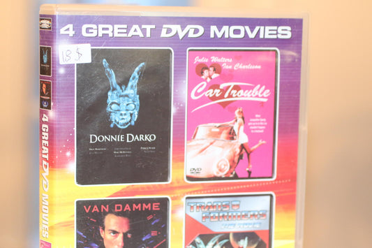 4 Great DVD Movies Collection - Donnie Darko, Car Trouble, Timecop, Transformers