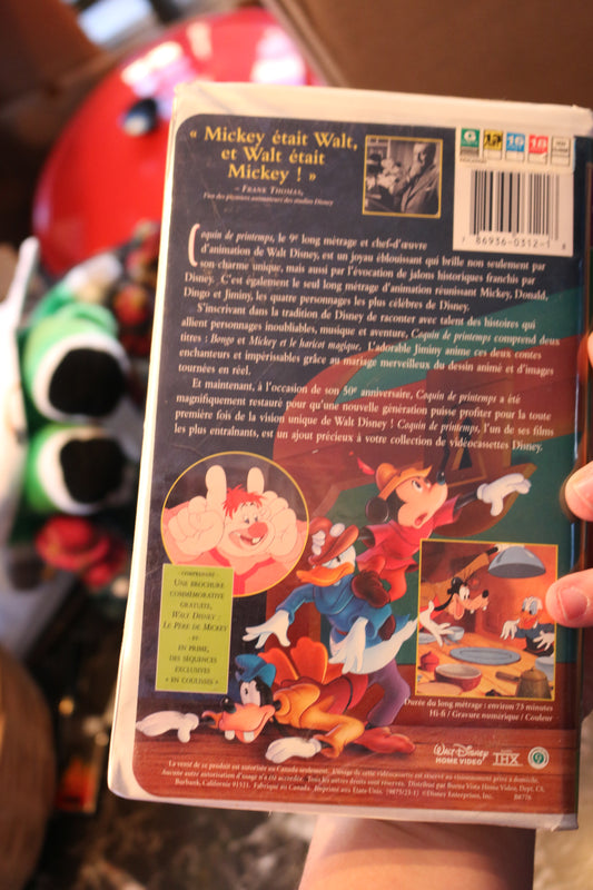 Le Chef-D'Oeuvre De Walt Disney Coquin De Printemps Francais Vhs French