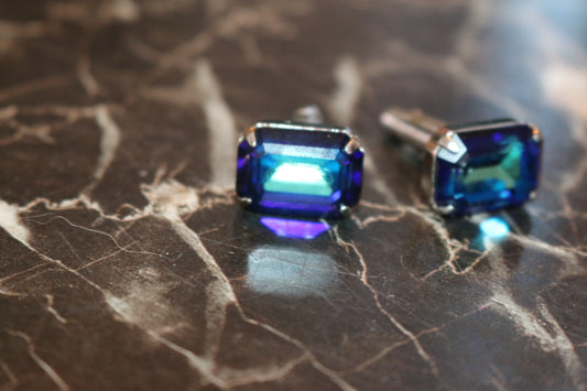 BLUE CUFFLINKS, Royal Blue Sapphire Suit Gift, Father Of The Bride Cufflink