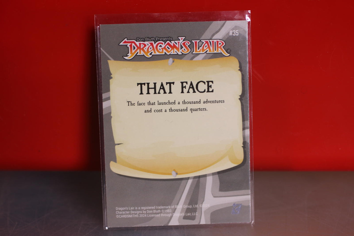 Dragon's Lair Trading Card #35 That Face Cardsmith