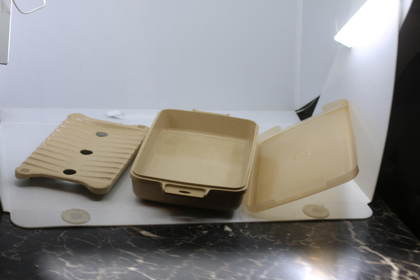 LITTONWARE MICROWAVE OVENWARE ROASTER PAN CASSEROLE WITH LID #38810 EUC
