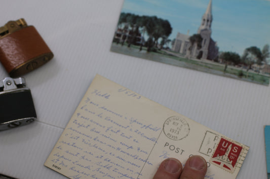 Vintage Postcard Lot Canada & USA 1960s–1970s Handwritten & Postmarked (4 pcs)