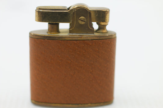 Vintage Champion Leather Wrapped Petrol Lighter France “50” Aér – 1950s