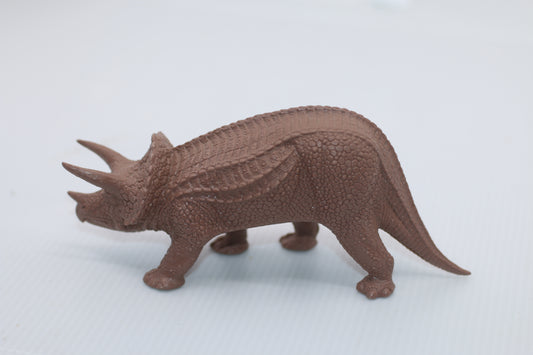 Vintage Natural History Museum Triceratops Dinosaur Toy Model by Invicta 1975