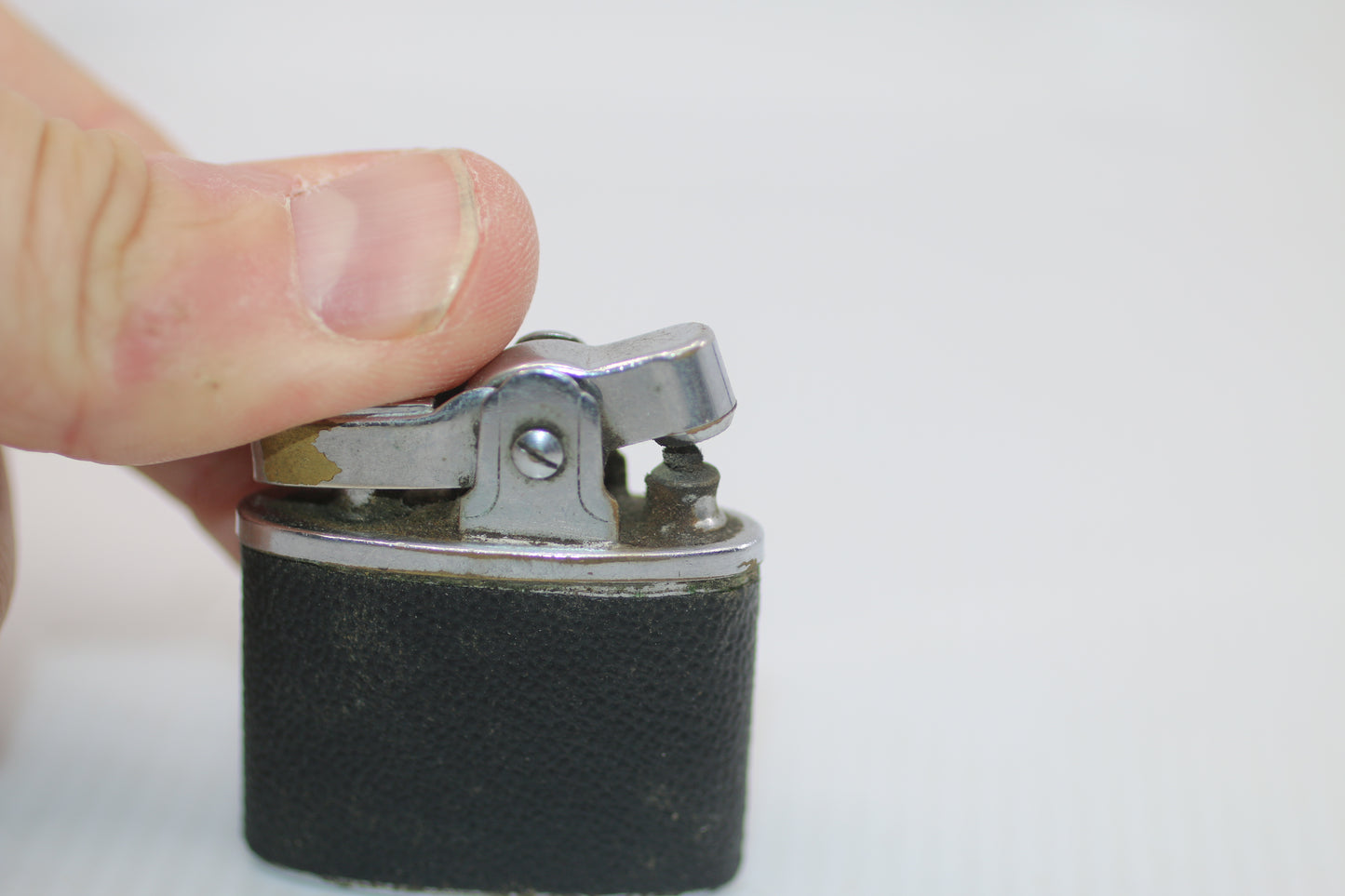 Vintage Ronson Mark IV Double Case Lighter Canada Design 1950s