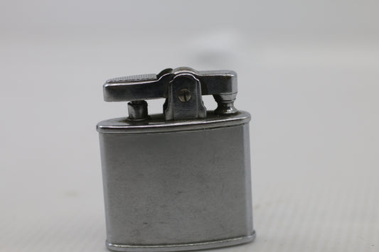 Vintage Ronson Petrol Lighter Silver Tone Vertical Ribbed Case – Made in England