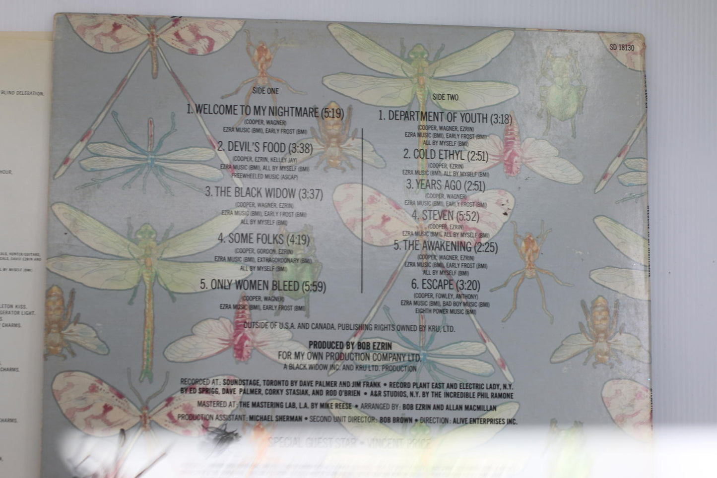 Alice Cooper - Welcome To My Nightmare Vinyl Record Album
