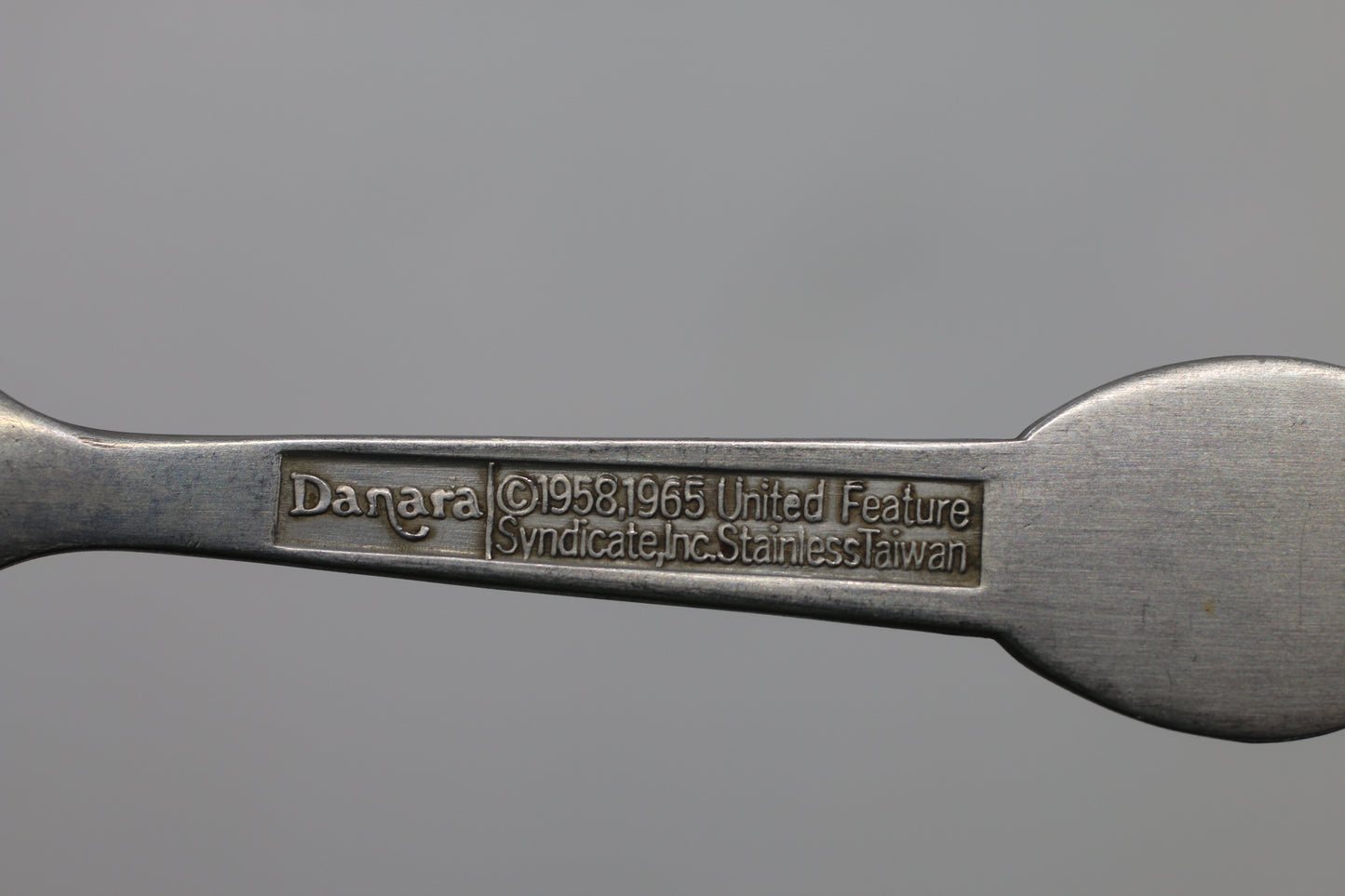 Vintage Snoopy Stainless Steel Spoon Danara Peanuts 1960s Taiwan