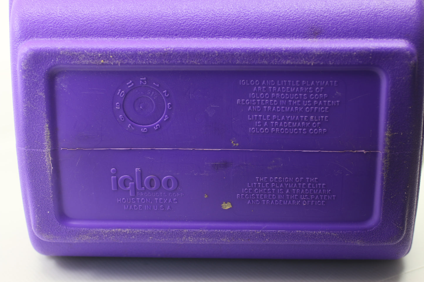 Vintage Igloo Little Playmate Elite Cooler Purple Teal Made in USA 1990s