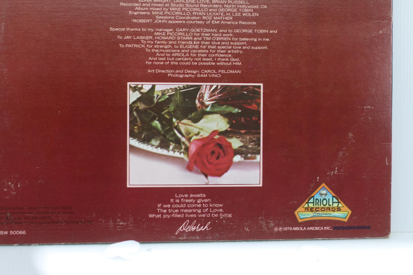 Deborah Washington - Love Awaits Vinyl Record Album