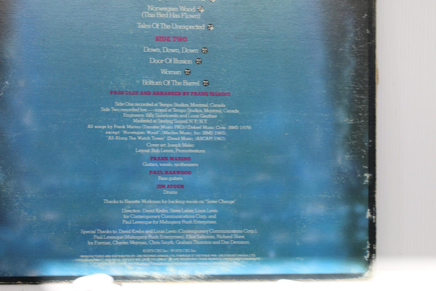 Frank Marino & Mahogany Rush - Tales of the Unexpected Vinyl LP Album