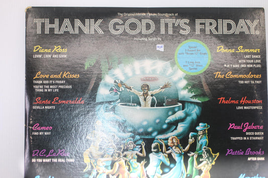 Thank God It's Friday Original Motion Picture Soundtrack Vinyl LP Record Vintage