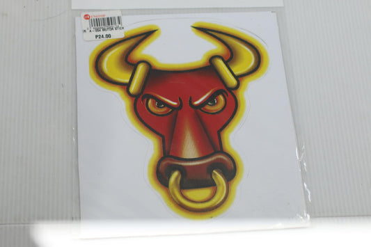 lot of 2 Bull Head Vinyl Sticker Decal never opened brand new sealed
