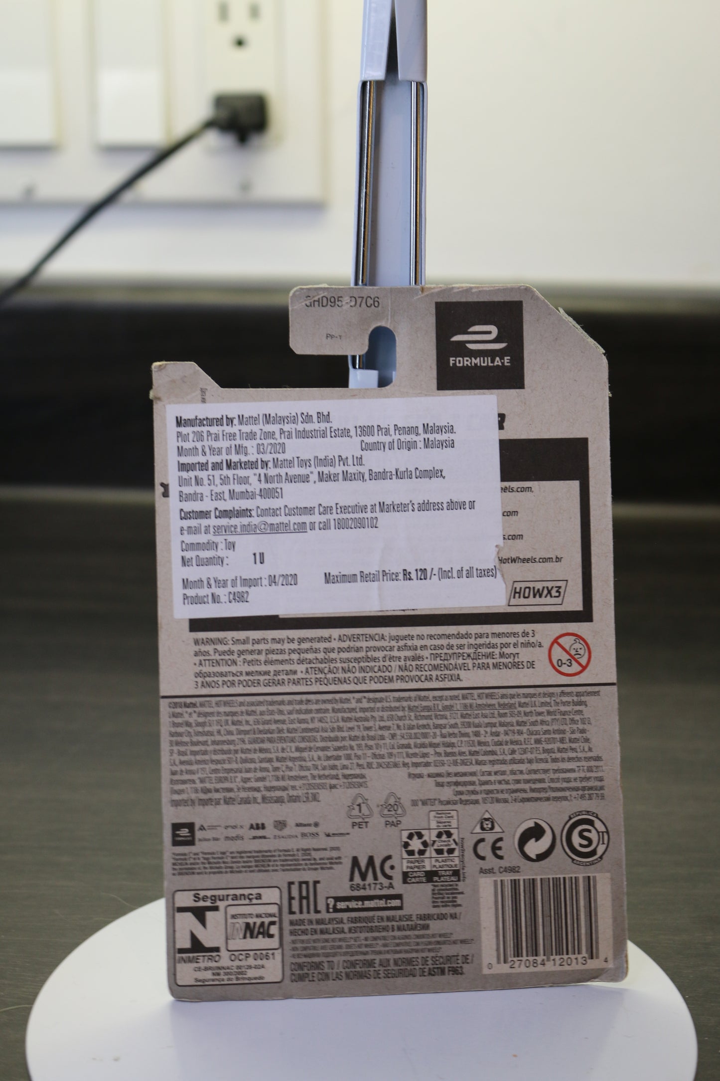 Hot Wheels 2020 Hw Race Day 1/10 Purple Formula E Gen 2 Car 107/250