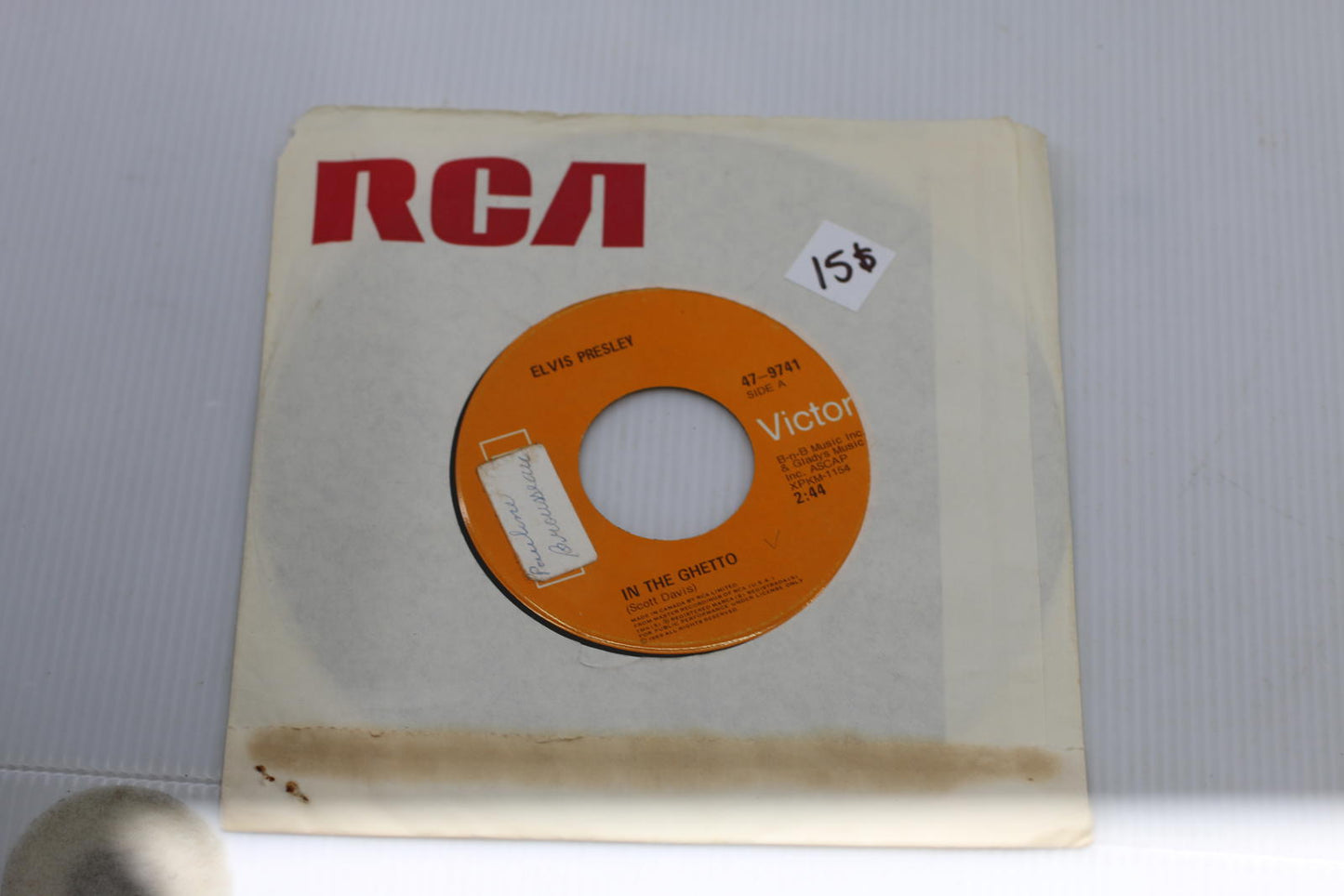 Elvis Presley 45 RPM Vinyl Singles - Any Day Now / In The Ghetto