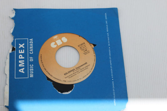 Vintage CBS 45 RPM Vinyl Record - Goldorah by Moean Goldorak noam
