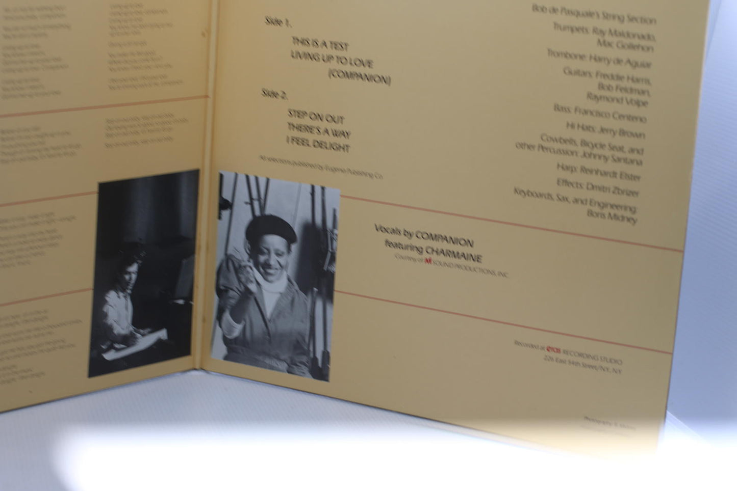 Companion Vinyl Record Produced by Boris Midney