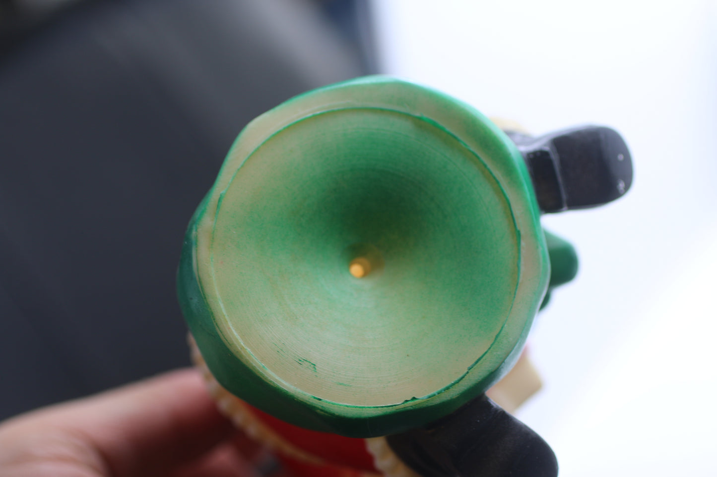 Christmas Santa Claus W/ Snowman Rubber Squeaky Toy Vintage Holiday Decor