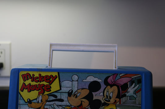 Vintage 1970'S Thermos Mickey Mouse Lunch Box No Thermos 8In X 9.25In L232