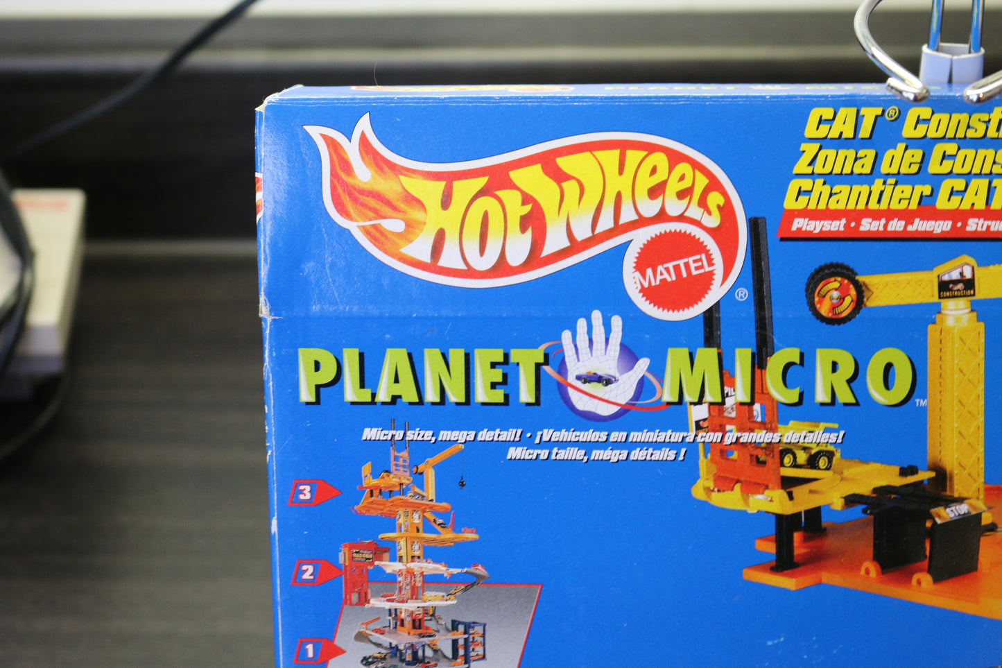 Vintage Hot Wheels Planet Micro Cat Construction Zone #3 Toys In Box
