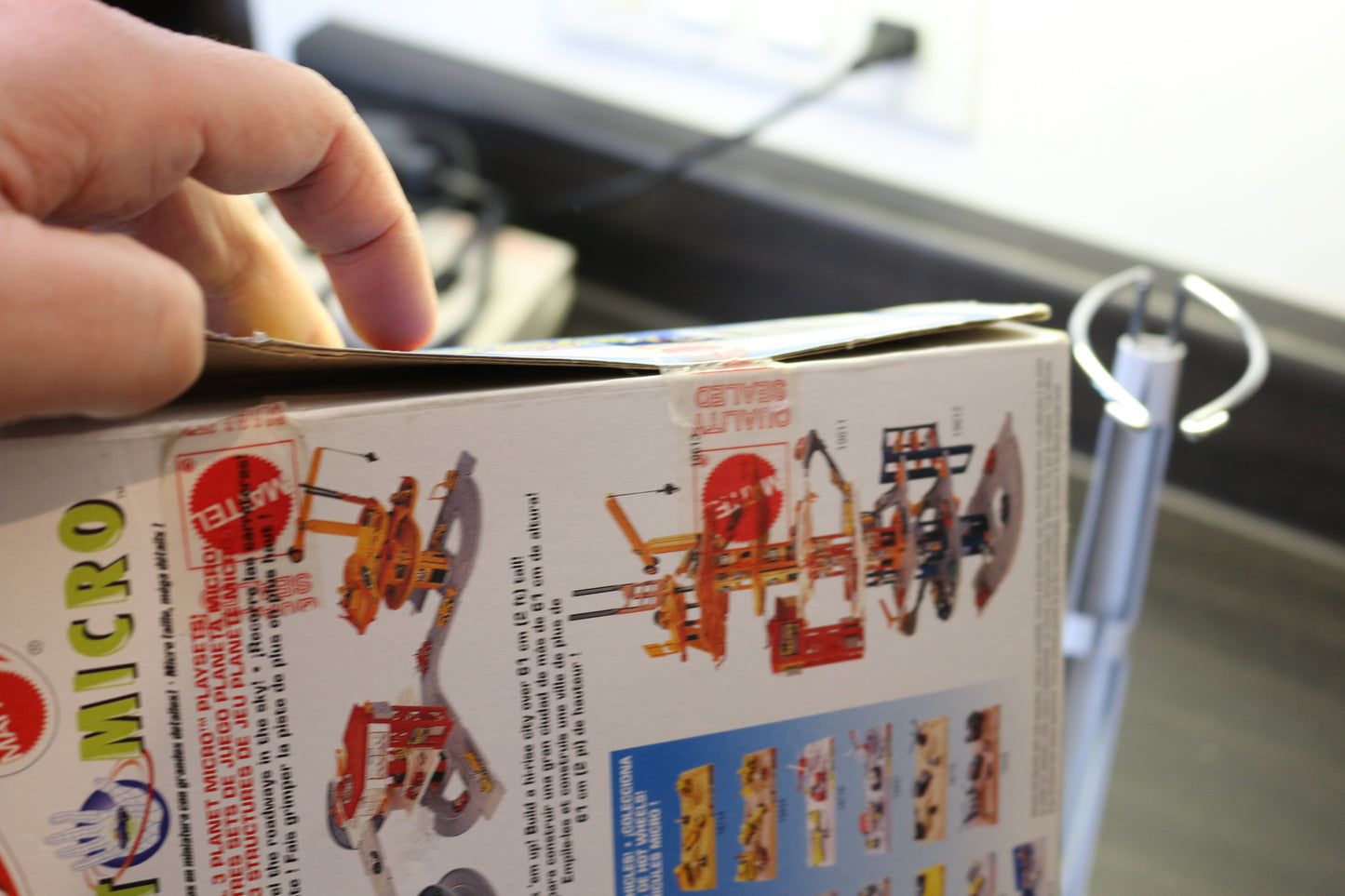 Vintage Hot Wheels Planet Micro Cat Construction Zone #3 Toys In Box